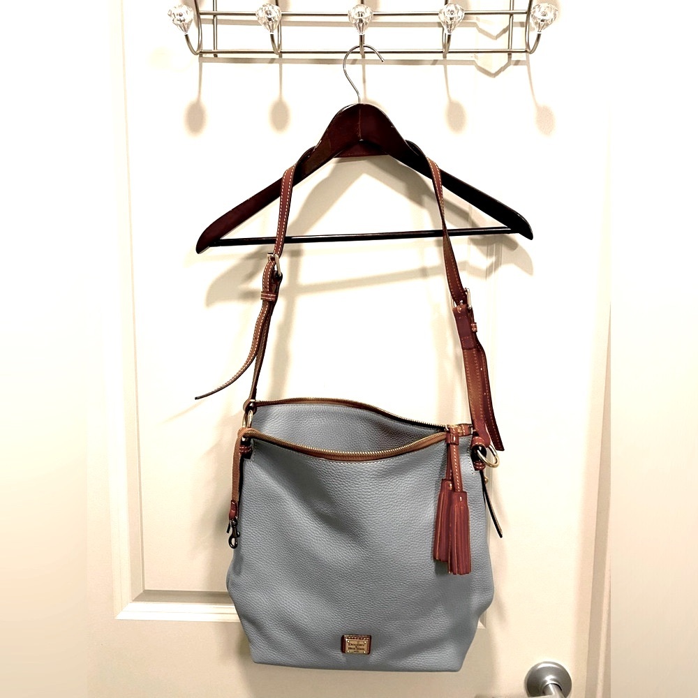 Dooney & Bourke Crossbody Bag Blue/Brown NWOT